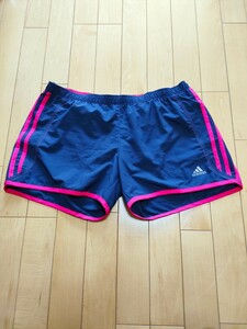 アディダスadidas レディースランニングパンツ M ネイビー