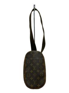 LOUIS VUITTON◆ポシェット・ガンジュ_モノグラム・キャンバス_BRW/-/BRW/総柄//