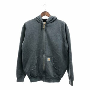 SALE/// Carhartt カーハート アクティブ スウェット フルジップ パーカー トップス ワーク グレー (メンズ L相当) P8866