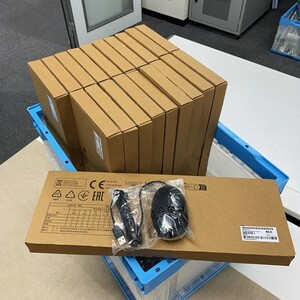 @S1357 新品(未開封品) 英字配列 HP スリム USBキーボード/マウスセット HP Haiiey USB keyboard US(L96909-001) USB Mouse (L96910-001)