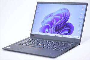 1円～ Core i7 16Gメモリ Windows11 薄型 軽量 Lenovo ThinkPad X1 Carbon Gen7 i7-8565U RAM16GB SSD256GB 14.0FHD