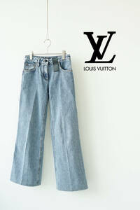 2024SS LOUIS VUITTON by Pharrell ルイヴィトン ファレル ダミエシガレット ワイド デニム size 34 RW241WJ EFY FQPX40 0510228