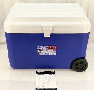 ※1円スタート 【極美品】キャプテンスタッグ リガードホイールクーラー60L(ブルー) M-5060