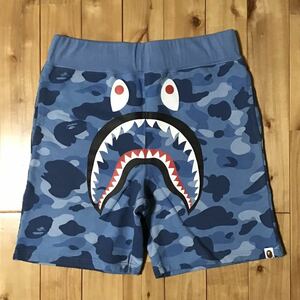 BAPE HONEYCOMB camo シャーク スウェット ハーフパンツ Mサイズ a bathing ape shark shorts エイプ ベイプ アベイシングエイプ i15