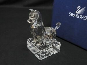 ■希少■新品■未使用■ SWAROVSKI スワロフスキー クリスタル 干支 戌 犬 オブジェ 置物 インテリア クリア AH2246アZ