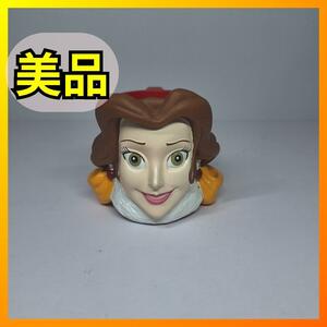 ■美品■美女と野獣 ベル 3D フェイスマグ ディズニー アプローズ社 Applause 3D Disney Beauty And The Beast Belle Plastic MugCup g676