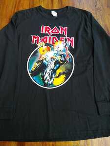 IRON MAIDEN 長袖Tシャツ MAIDEN ENGLAND 黒M アイアンメイデン ロンT / metallica judas priest motorhead helloween running wild