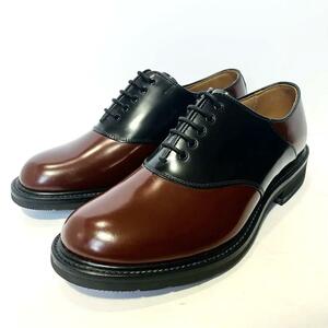 新品 リーガル REGAL サドルシューズ 革靴 W16A バイカラー レア 希少 未使用 極美品 茶色 ブラウン 黒 ブラック サイズ23.5EEE