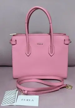 未使用 FURLA トートバッグ ピンク系 ショルダーバッグ フルラ