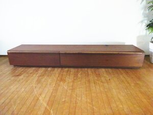 osk061005 【美品】 国産家具 ウォールナット ロータイプ テレビボード W2000