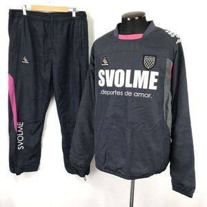 スボルメ/SVOLME☆ピステ＆パンツ/セットアップジャージ【上M・下L程度/紺/navy blue】 ウインドブレーカー/訳あり特価/Set up◇mBH651