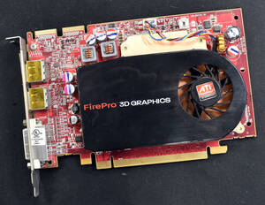 (国内発送) ATI FirePro V3750 256MB PCI Express x16 モニタ端子:DVI x1 DisplayPort x2 AMD Fire Pro 動作確認済 中古品 (管:VR04