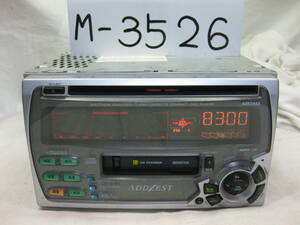 M-3526　ADDZEST　アゼスト　ADX5455　PS-2247U　2Dサイズ　CD&カセットデッキ　故障品
