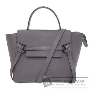 CELINE セリーヌ ベルトバッグ 2WAY ハンドバッグ カーフ レディース 中古