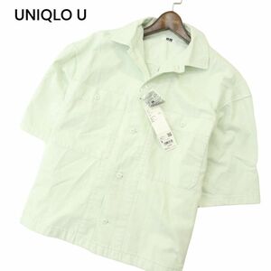 【新品 23SS】 UNIQLO U ユニクロ ユー ルメール 春夏 オーバーサイズ 半袖 ワーク シャツ Sz.S　レディース 未使用　A4T06412_6#A