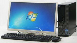 DELL Optiplex 790-2400SF ■ 20インチワイド 液晶セット ■ i5-2400/DVDROM/省スペース/DisplayPort/Windows7 デスクトップ