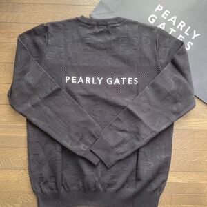 送料無料PEARLY GATESパーリーゲイツMENS PG編地柄ニットプルオーバーセーター伸縮軽量ライトDRYMIX蒸れ軽減部分MESH Navy(大特価6)新品