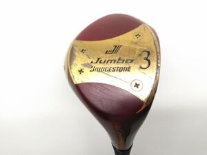 ♪送料無料 ヴィンテージ ブリヂストン パーシモン Jumbo ジャンボ尾崎 3W FW スチールシャフト CUSTOM-SS FLEX:R 43インチ E062108 @140♪