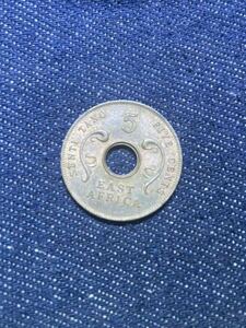 1円スタート　イギリス領　東アフリカ　5セント　1964年