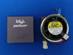 【レア】INTEL Pentium 120MHz A80502-120 SK110/SSS CPUクーラー付き ジャンク