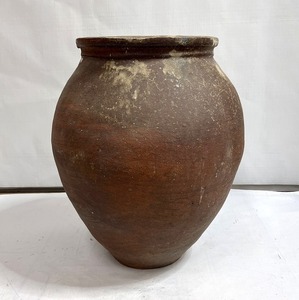 希少！時代物 越前焼 大壷 茶壷 直径最大46cm 高さ53cm 大正 明治 江戸時代 古越前 六古窯 陶器 花生け 骨董 