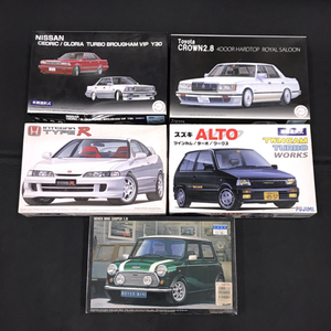 未開封品 含 ローバーミニクーパー1.3i 1/24 他 スズキ アルト 車種選択式 等 プラモデル 計5点 セット QD121-46