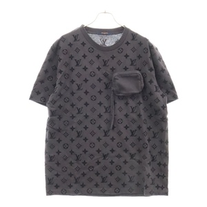 LOUIS VUITTON ルイヴィトン 20SS フックアンドループ モノグラム 半袖Tシャツ RN201 JYH HIY74W グレー