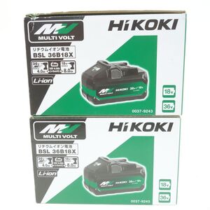 104 HiKOKI ハイコーキ マルチボルト BSL36B18X リチウムイオン電池 2個セット ※中古美品