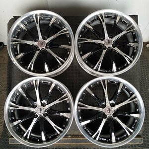 管理番号：A5-201【4本価格】【18x7.5J 4x100 ET+42/+54 ハブ60 】WORK SCHWERT・2ピース・店頭引取可能・適格請求書発行可能