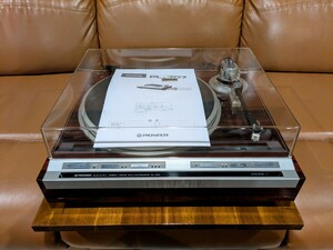 メンテナンス済 パイオニア PL-707 フルオートレコードプレーヤー 新品カートリッジ ダイレクトドライブ クォーツ Pioneer