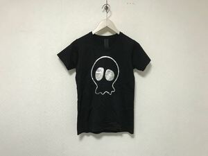 新品未使用本物オバスカOBASUKAコットンスカルプリント半袖Tシャツメンズサーフアメカジミリタリーワークビジネス黒ブラックXS0日本製