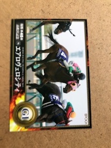 競馬ホースレーシングトレーディングカード高松宮記念エアロヴェロシテイZパートン新品未使用品