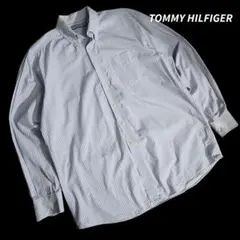 TOMMY HILFIGER チェック柄・ボタンダウン長袖シャツ 84115