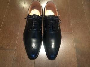 廃番品 奇跡のデットストック♪ ハンドグレード CROCKETT&JONES CONWAY BLACK ブラック メダリオン ドレスシューズ メンズ size7.5