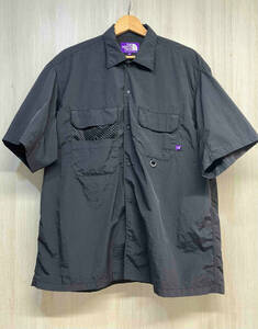 THE NORTH FACE PURPLE LABEL Lounge Field H／S Shirt NT3116N ザ ノースフェイス パープルレーベル 半袖シャツ ナイロン ブラック M