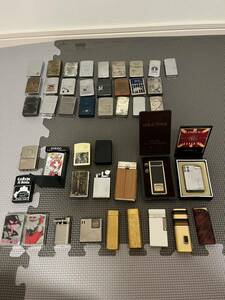 送料含む 1円スタート ライター43個　ZIPPO ガスライター オイルライター RONSON Cartier マルマン 大量　まとめ