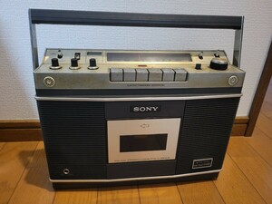 SONY ラジカセ　CFー2500　アダプター無し　ジャンク品　AMラジオ　カセット再生確認済み。汚れ、故障多数　ジャンク品