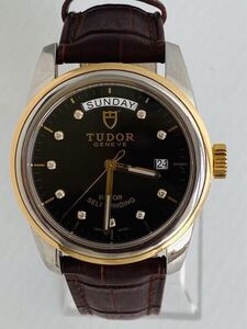 TUDOR チュードル チューダー glamour date day グラマーデイトデイ 56003 39mm Mens メンズ watch 腕時計 AT 自動巻 18KYG diamond 稼働中