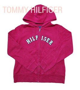 【良品】TOMMY HILFIGER(トミーヒルフィガー)レディースパーカー L