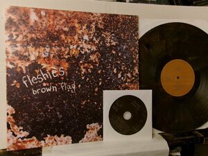 ▲LP＋CD FLESHIES / BROWN FLAG 輸入盤 RECESS RECESS #127 ブラウン・マーブル・カラー盤◇r50916