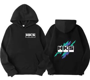 ユニセックス　ＨＫＳ　フード付きパーカー、jdm改造車プリントスウェットシャツS〜4XL/カラー選択可