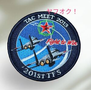 航空自衛隊 第201飛行隊　2013年　戦競　ワッペン パッチ JASDF 空自　F-15 戦闘機　千歳基地