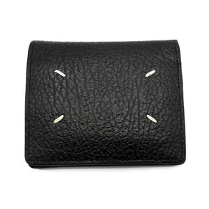 メゾンマルジェラ Maison Margiela 【 S56UI0140 Compact Bi Fold Wallet 】 ロゴ レザー ウォレット 二つ折り 財布　w20827