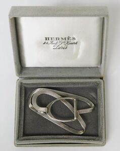 HERMES money clip エルメス シルバー エトリエ マネークリップ ホールマーク b8697