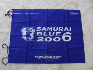 ★SAMURAI　BLUE★２００６★KIRIN　CUP　SOCCER　２００６★旗★フラッグ★リング★サムライブルー★未使用★