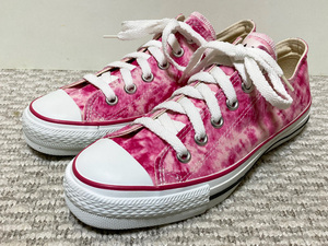 ♪新品デッドストック Made in Japan Converse ALL STAR OX Tie Dye Pink コンバース オールスター ローカット タイダイ ピンク US5.0♪