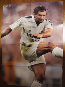 フィーゴ カカ ポスター レアルマドリード ACミラン WSD FIGO KAKA poster Real Madrid AC Milan ワールドサッカーダイジェスト