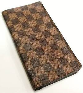 【17-5】ルイ・ヴィトン LOUIS VUITTON ダミエ ポルト カルト クレディ・円 カード用ポケット付き札入れ N60825【菊地質店】