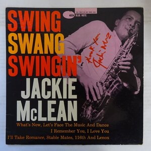 14041686;【US盤/BLUE NOTE/47west63rd/直筆サイン/MONO/深溝/RVG刻印/耳/コーティング】Jackie McLean / Swing, Swang, Swingin