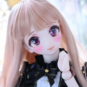 【シンティランテ】DDH-06 カスタムヘッド セミホワイト + 碁石アイ2種　DD ドール 